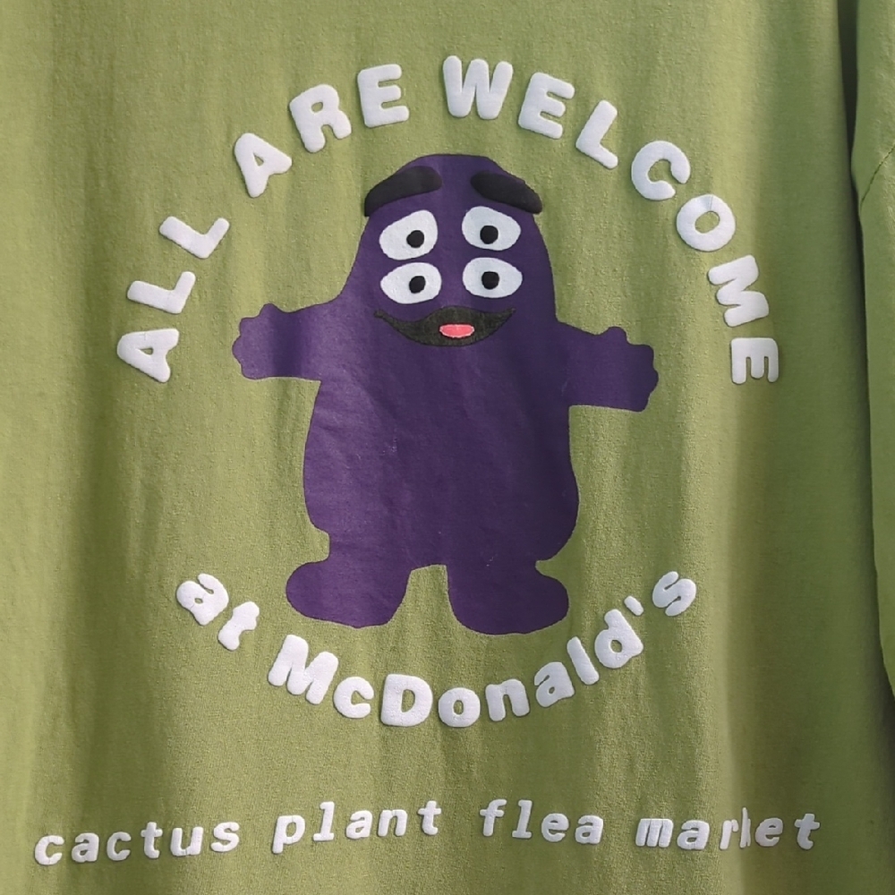 Cactus Plant Flea Market x McDonald's Grimace Long Sleeve T-shirt - Picture 2 of 3
